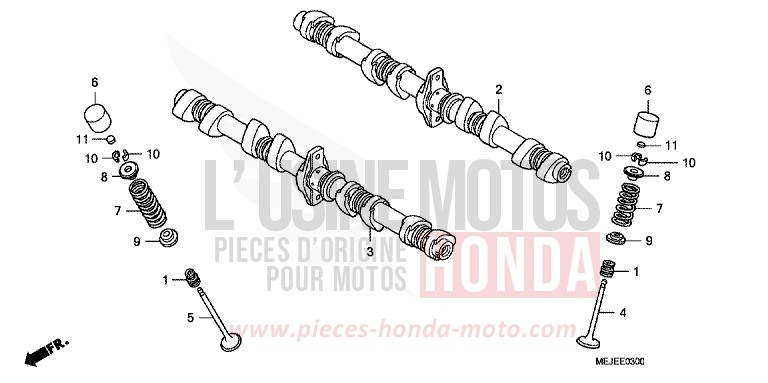 NOCKENWELLE/VENTIL for CB1300 Super Bold'or ABS PEARL FADELESS WHITE (NH341KF) from 2007